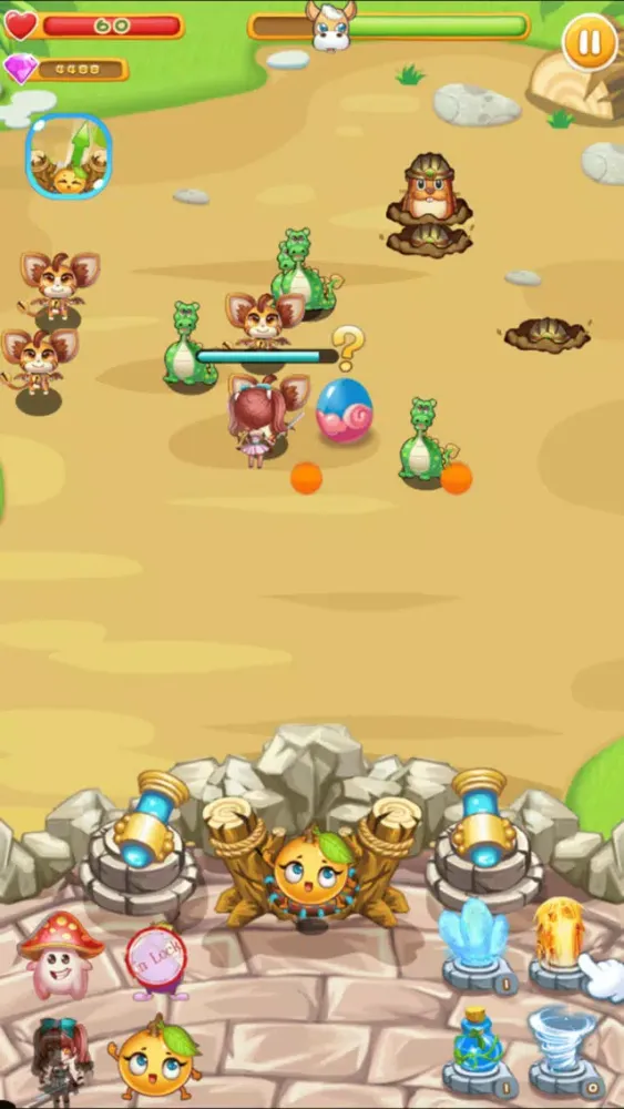 Ảnh chụp màn hình của Heroes Defense:Fruit Saga