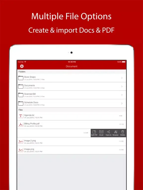 Tangkapan layar PDF Maker Pro:Splitter,Merger iPad 