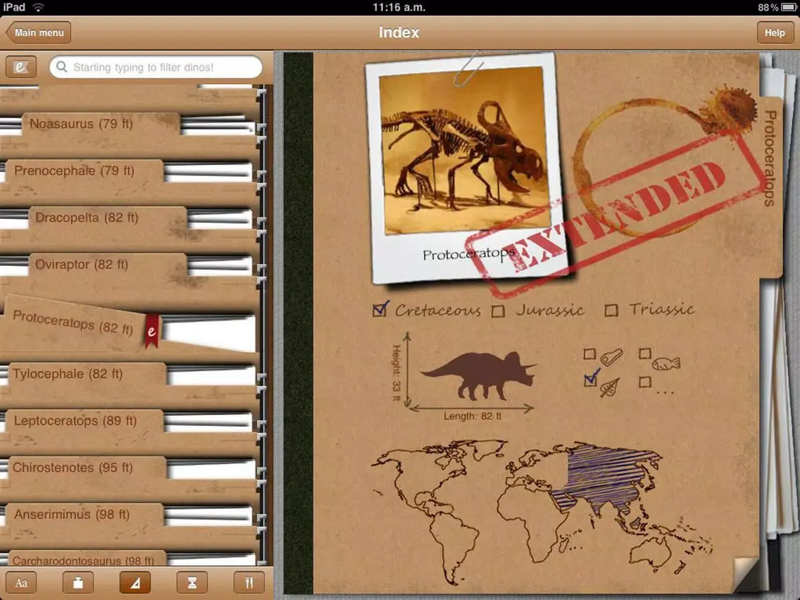 Dinosaur Book HD: iDinobook iPad  Screenshots