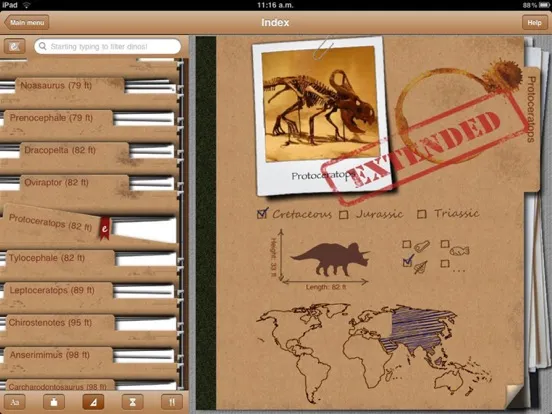 ภาพหน้าจอของ Dinosaur Book HD Lite: iDinobook iPad 