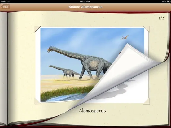 ภาพหน้าจอของ Dinosaur Book HD Lite: iDinobook iPad 