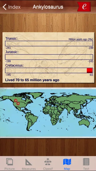 Capturas de tela do Dinosaur Book Lite: iDinobook