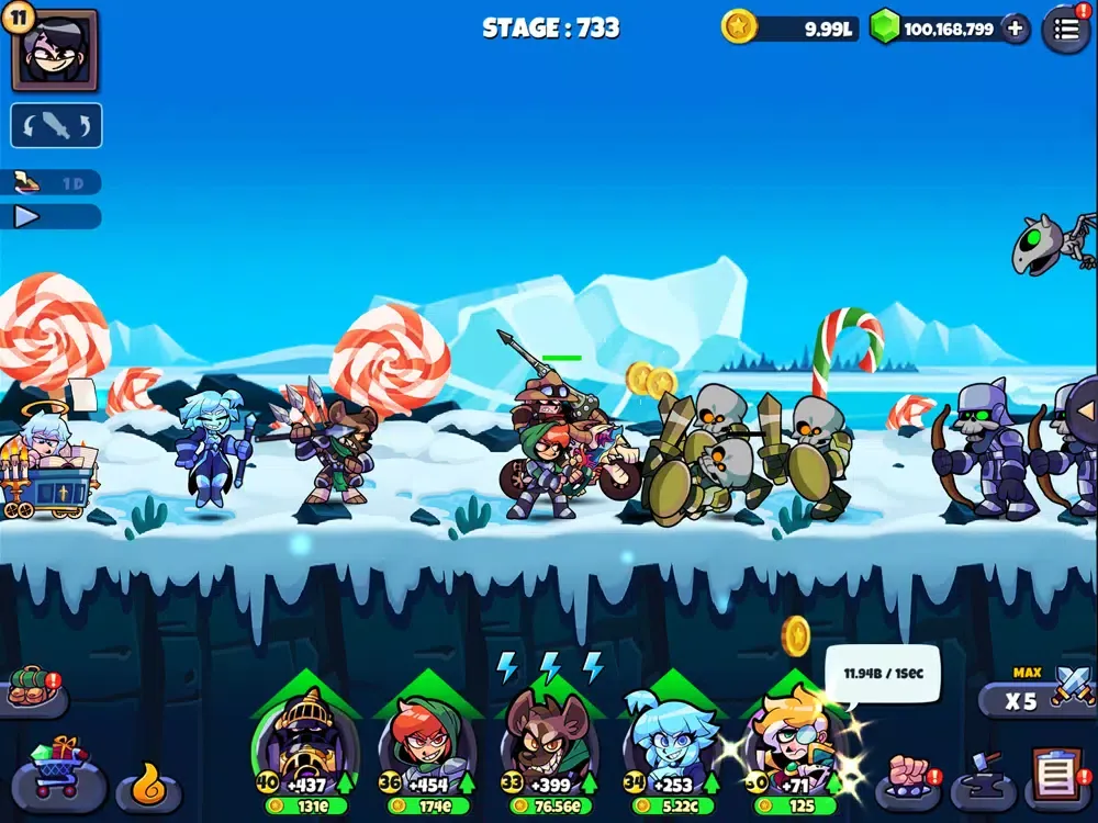 Captures d'écran de Band of Heroes IDLE RPG iPad 