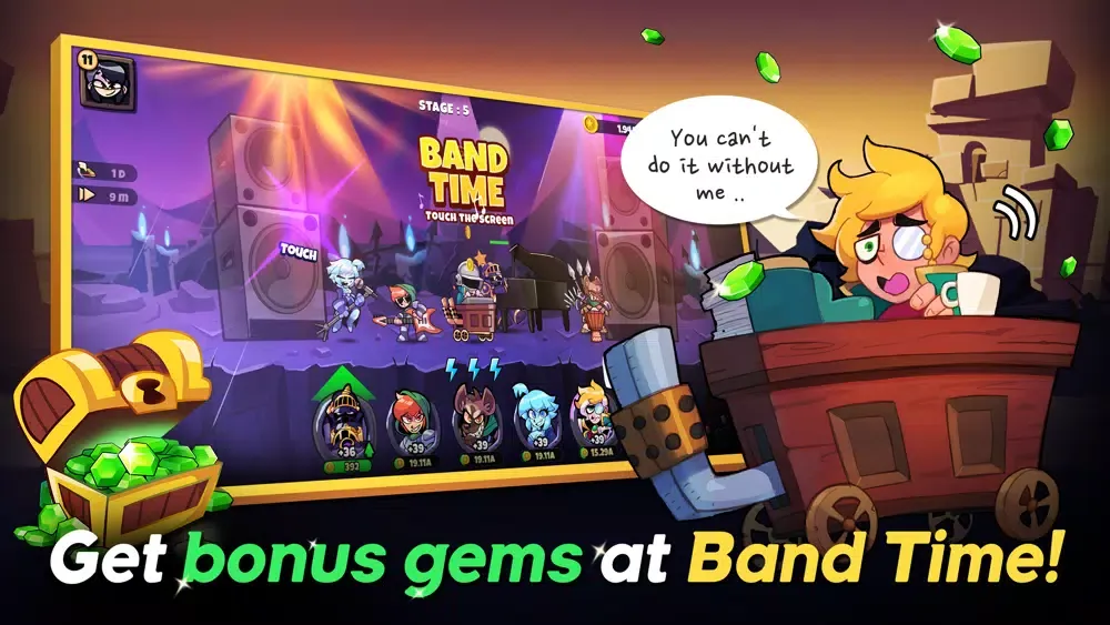 Captures d'écran de Band of Heroes IDLE RPG