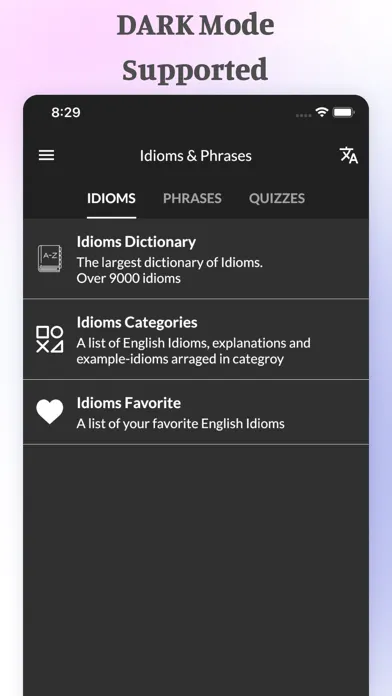Best English Idioms & Phrases سکرین شاٹس