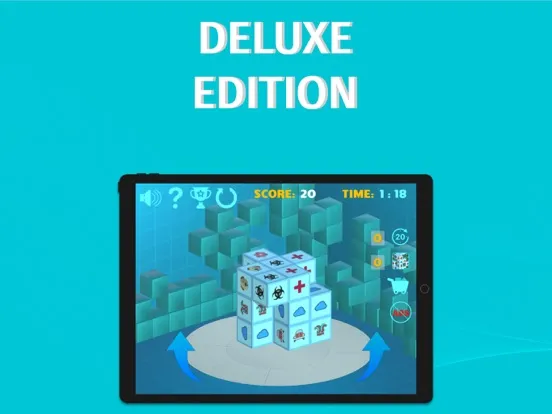 Tangkapan layar Mahjong 3D Cube Deluxe Game iPad 