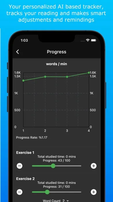 Ảnh chụp màn hình của Speed Reading with Exercises