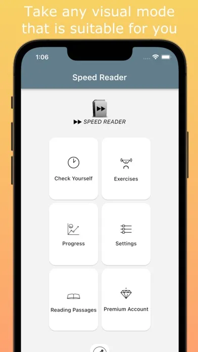 Ảnh chụp màn hình của Speed Reading with Exercises