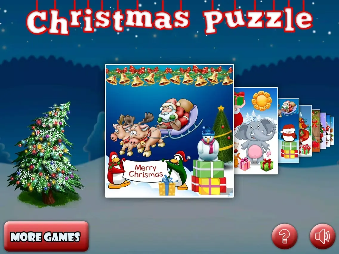 Capturas de tela do Amazing Santa jigsaw puzzle - free kids games iPad 