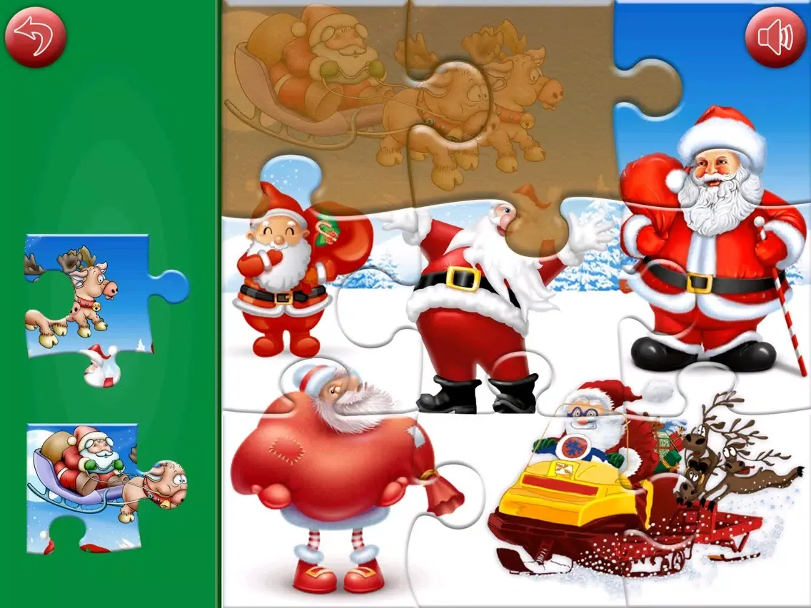 Capturas de tela do Amazing Santa jigsaw puzzle - free kids games iPad 