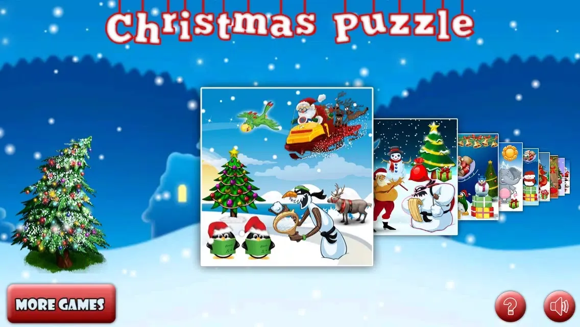 Capturas de tela do Amazing Santa jigsaw puzzle - free kids games