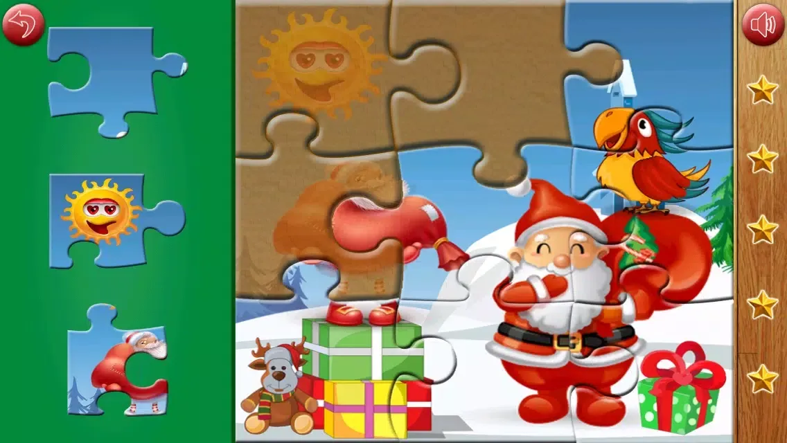 Capturas de tela do Amazing Santa jigsaw puzzle - free kids games