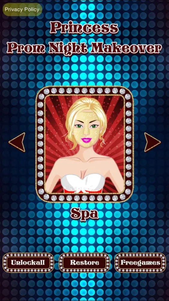 Princess Party Makeover ,Dressup ,spa free girls games. স্ক্রিনশট