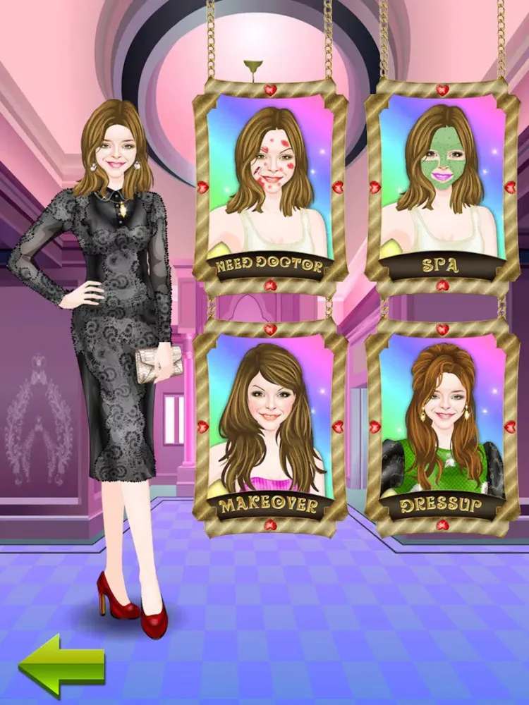 Capturas de pantalla de Real Celebrity MakeOver Salon & Dressup & hair salon-free Kids Games iPad 