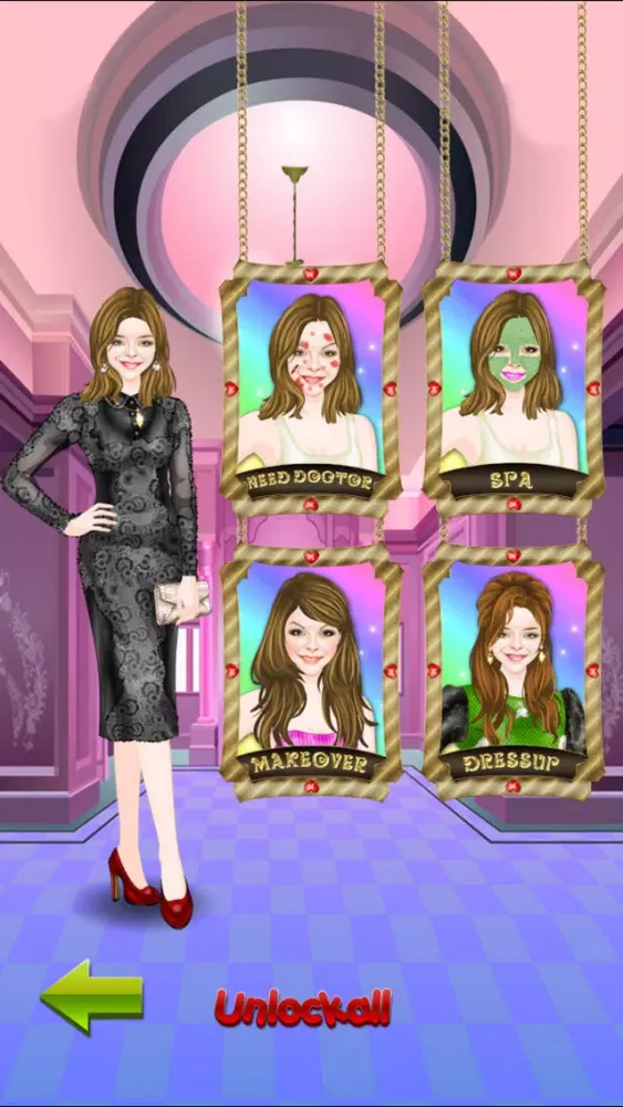 Capturas de pantalla de Real Celebrity MakeOver Salon & Dressup & hair salon-free Kids Games