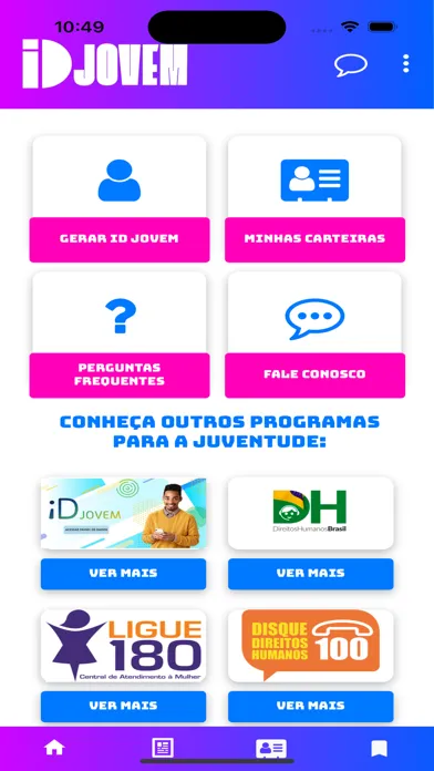 Скриншоты ID Jovem