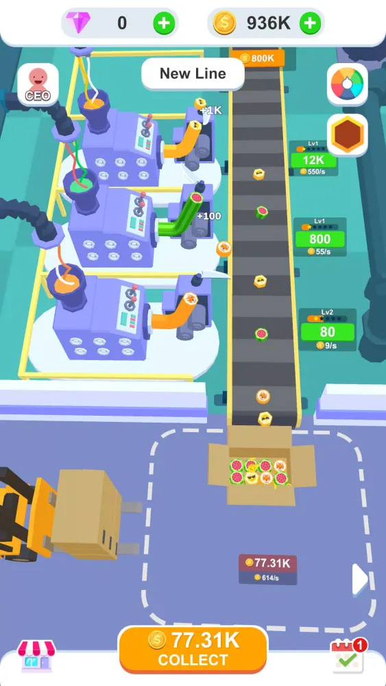 Скриншоты Idle Candy Factory