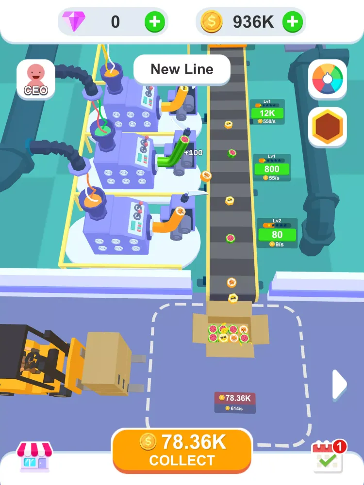 Скриншоты Idle Candy Factory