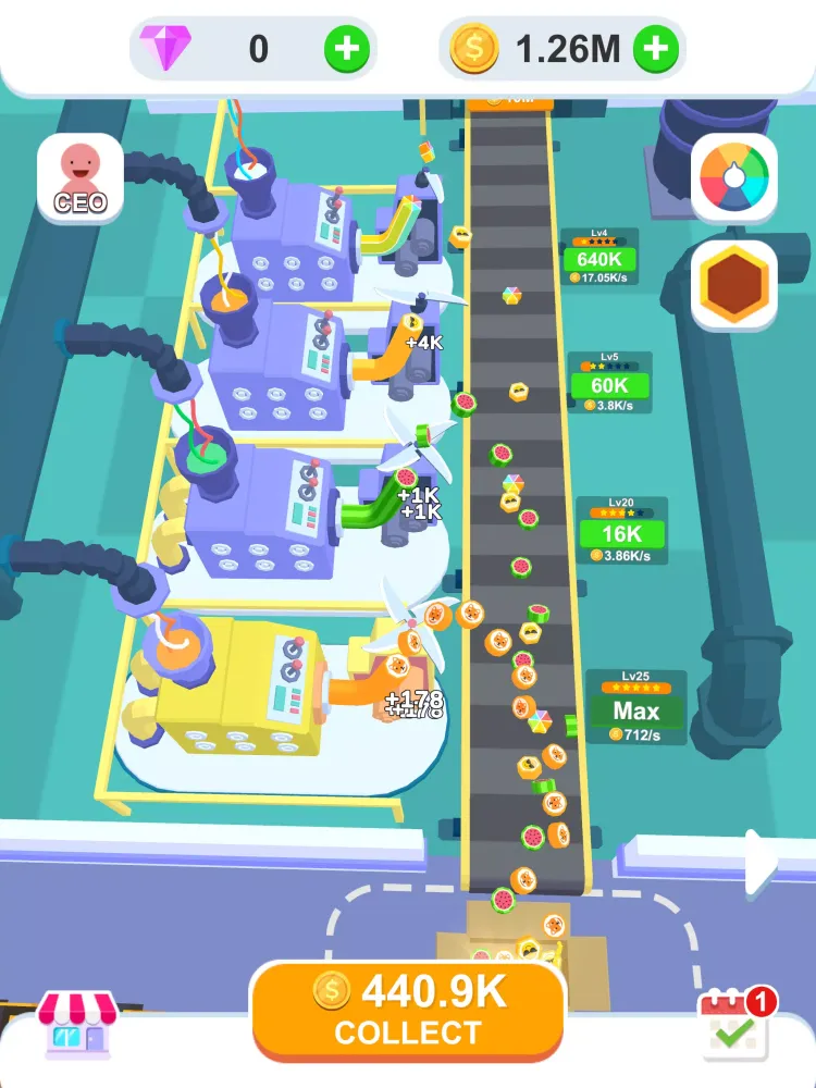 Скриншоты Idle Candy Factory