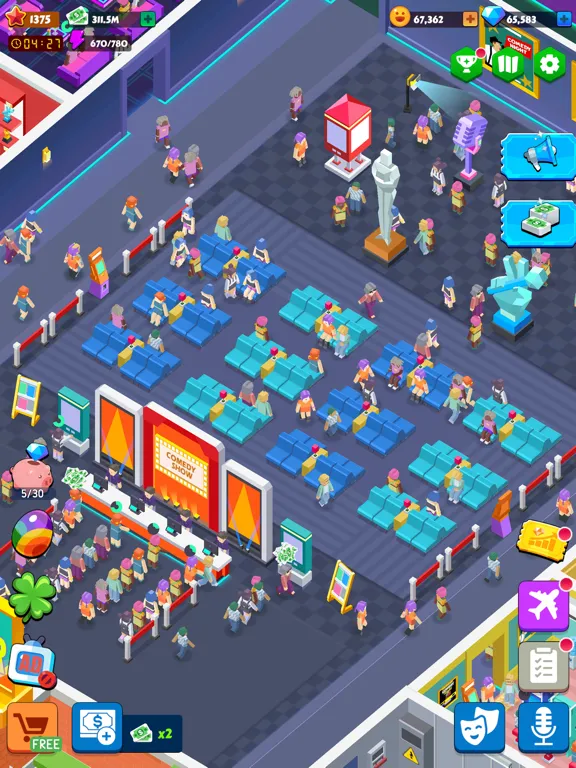 Screenshot di Idle Comedy Central Tycoon iPad 