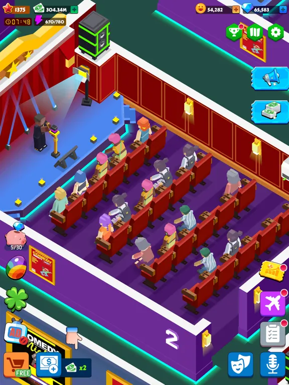 Screenshot di Idle Comedy Central Tycoon iPad 