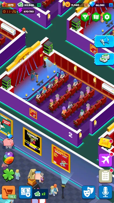 Screenshot di Idle Comedy Central Tycoon