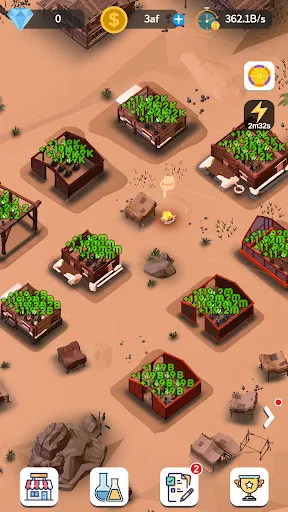 Capturas de tela do Idle Desert City