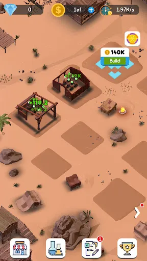 Capturas de tela do Idle Desert City