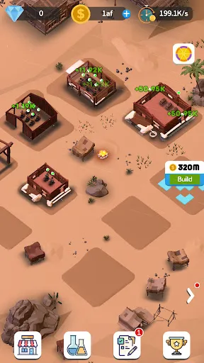 Capturas de tela do Idle Desert City