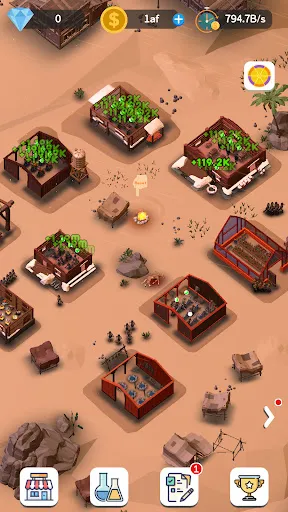 Capturas de tela do Idle Desert City
