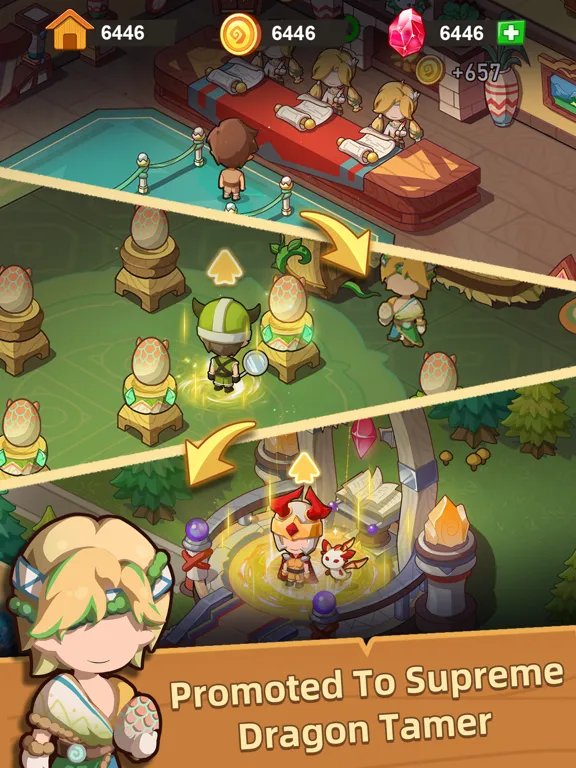 Idle Dragon School—Tycoon Game iPad  スクリーンショット