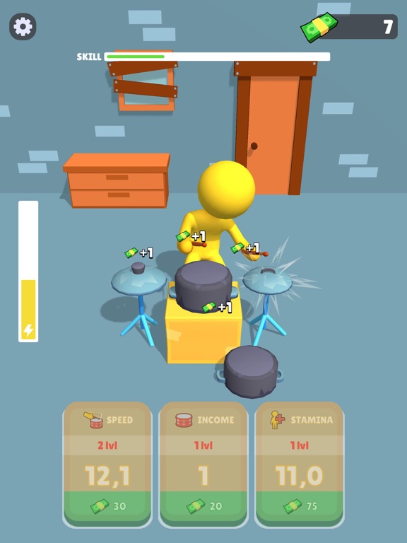 Tangkapan skrin Idle Drummers iPad 