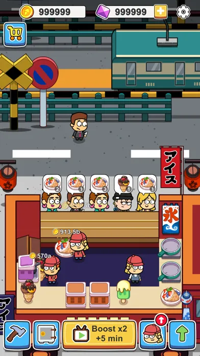 Idle Food Bar: Olivia & Oliver スクリーンショット
