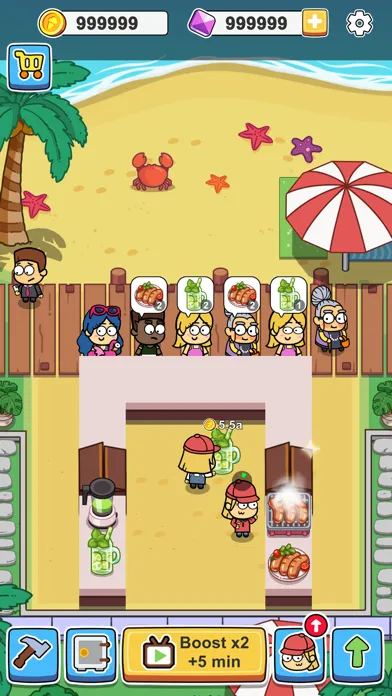 Idle Food Bar: Olivia & Oliver スクリーンショット