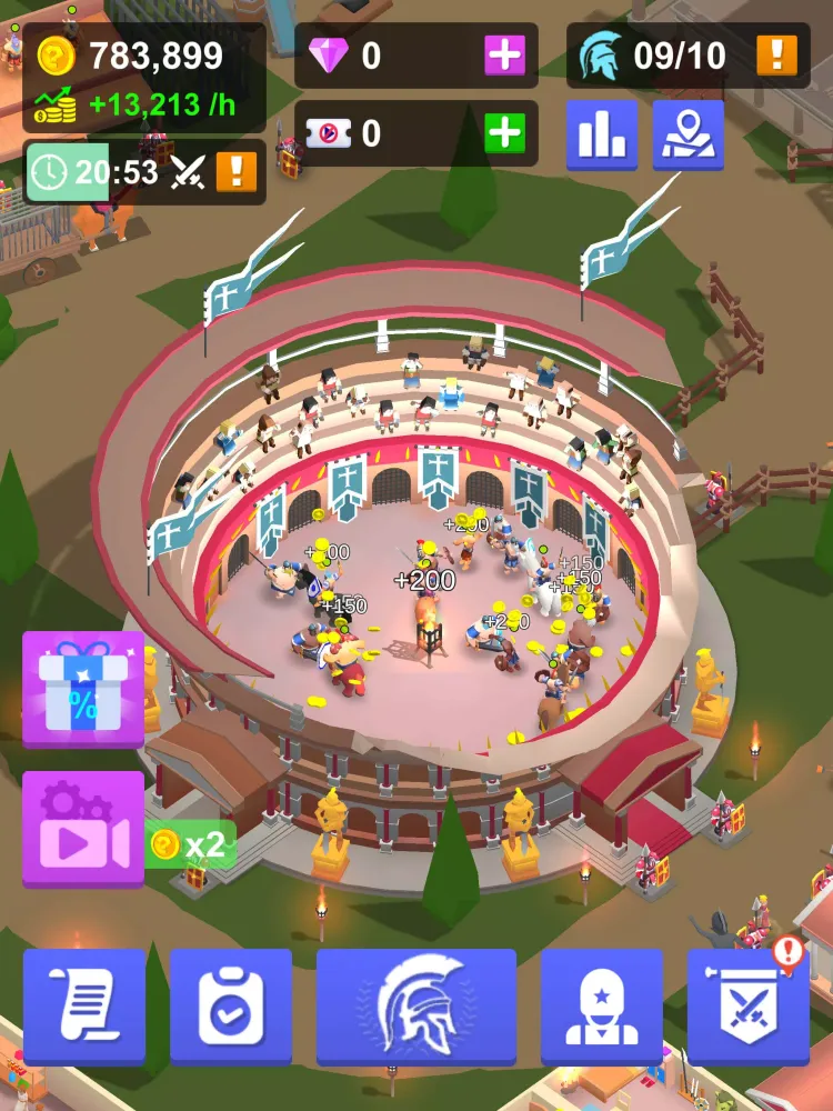 Idle Gladiator Arena Screenshots