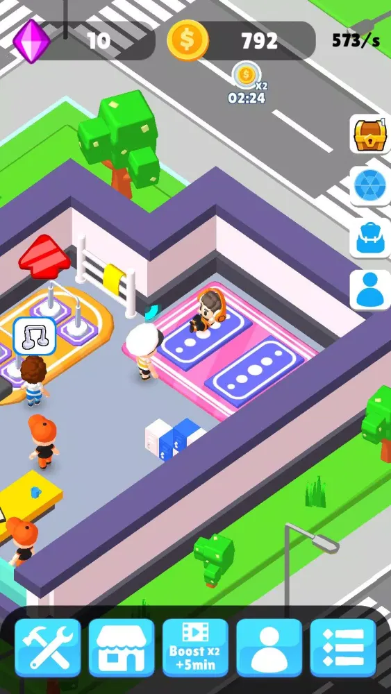 Idle GYM Room Screenshots