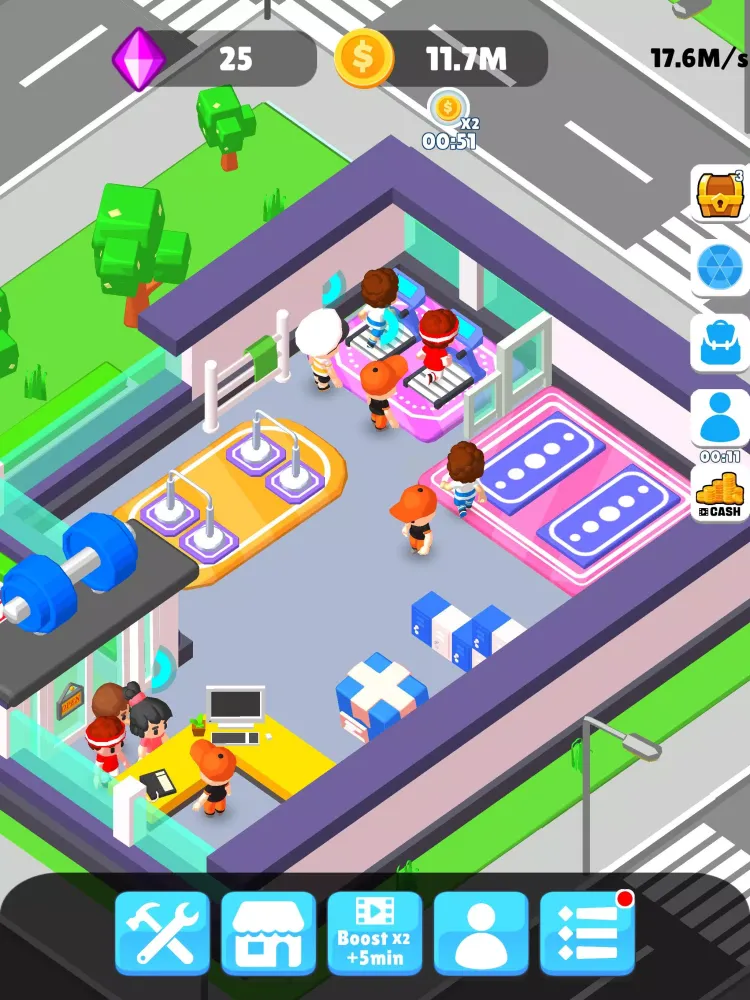 Idle GYM Room Screenshots