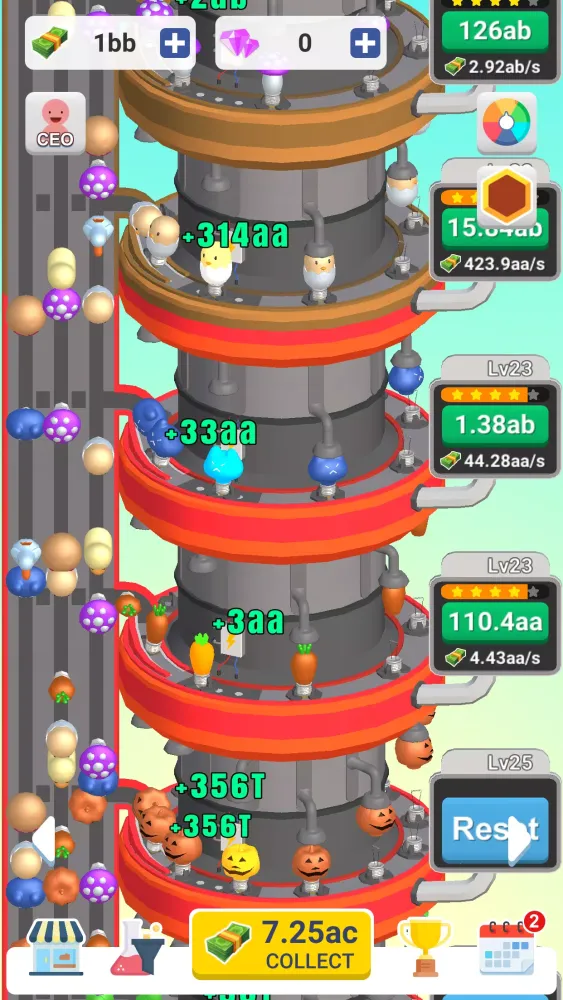 Capturas de tela do Idle Light Bulb