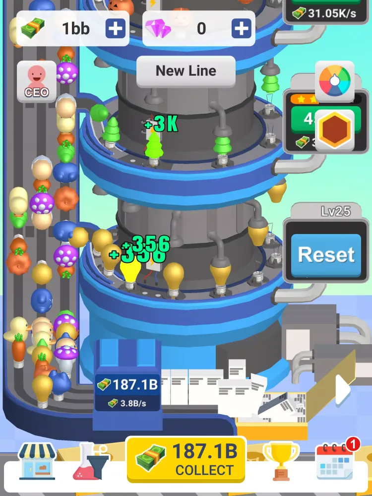 Capturas de tela do Idle Light Bulb