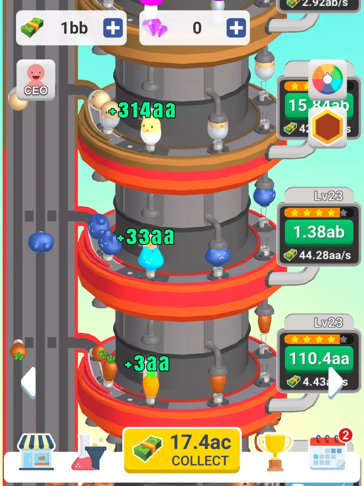 Capturas de tela do Idle Light Bulb