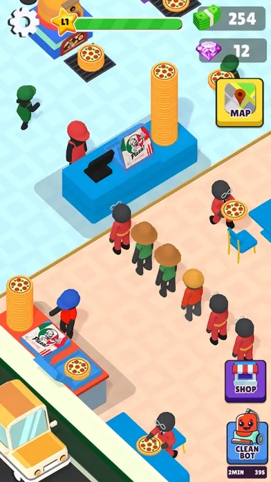 Idle Pizza Tycoon Shop Game سکرین شاٹس