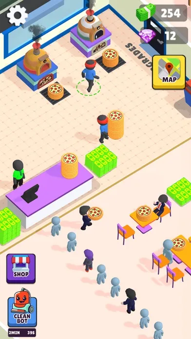 Idle Pizza Tycoon Shop Game سکرین شاٹس