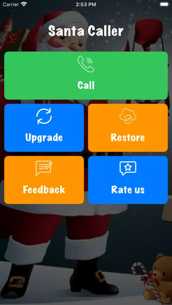 Captures d'écran de Santa Calling app - Calls you.