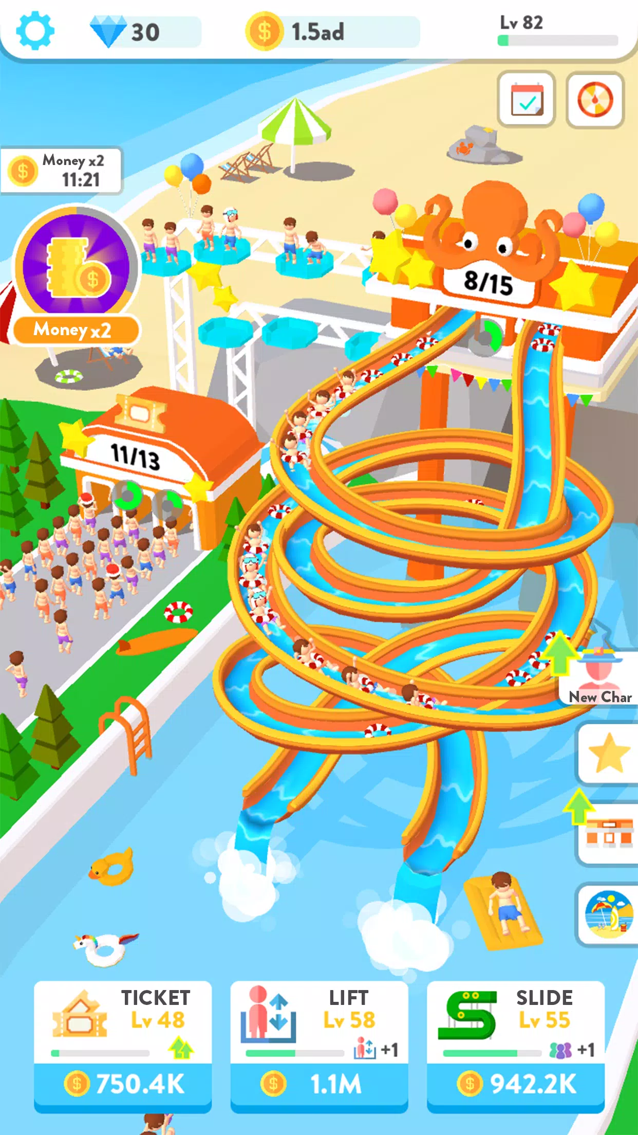 Idle Water Slide Screenshots