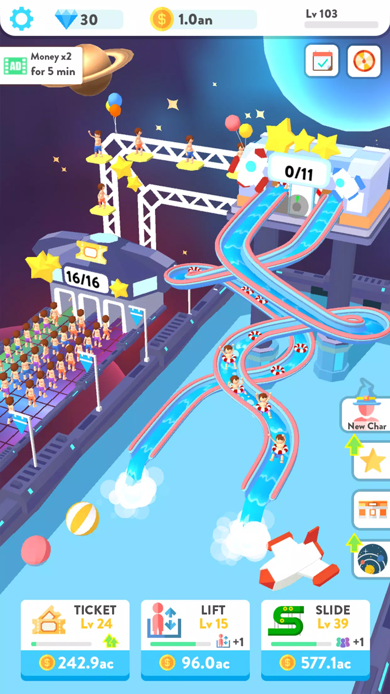 Idle Water Slide Screenshots