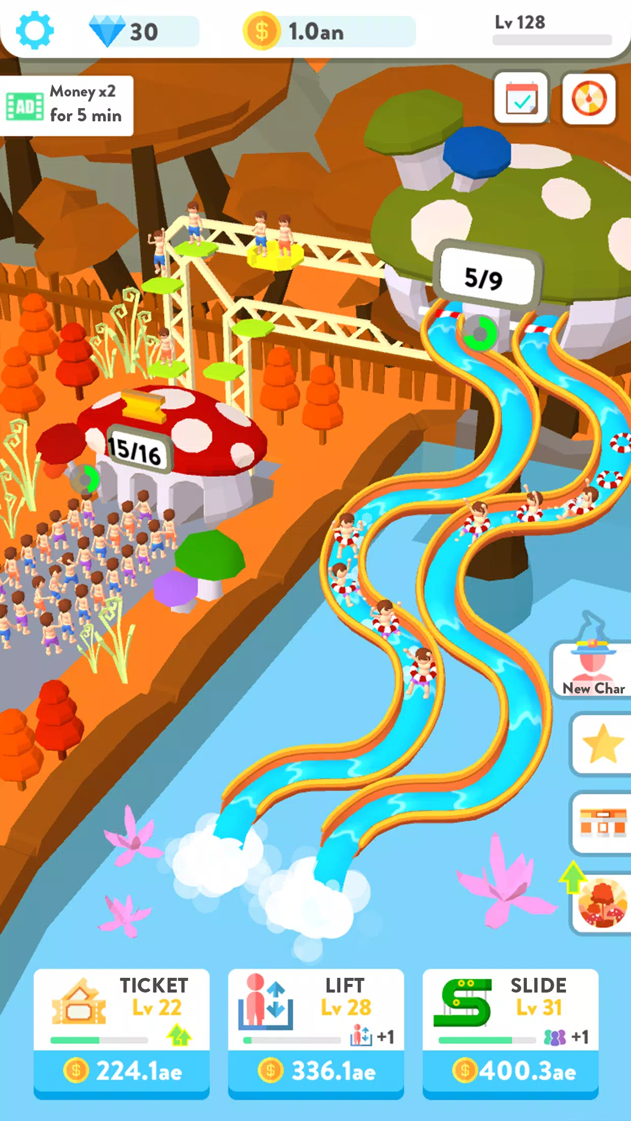 Idle Water Slide Screenshots