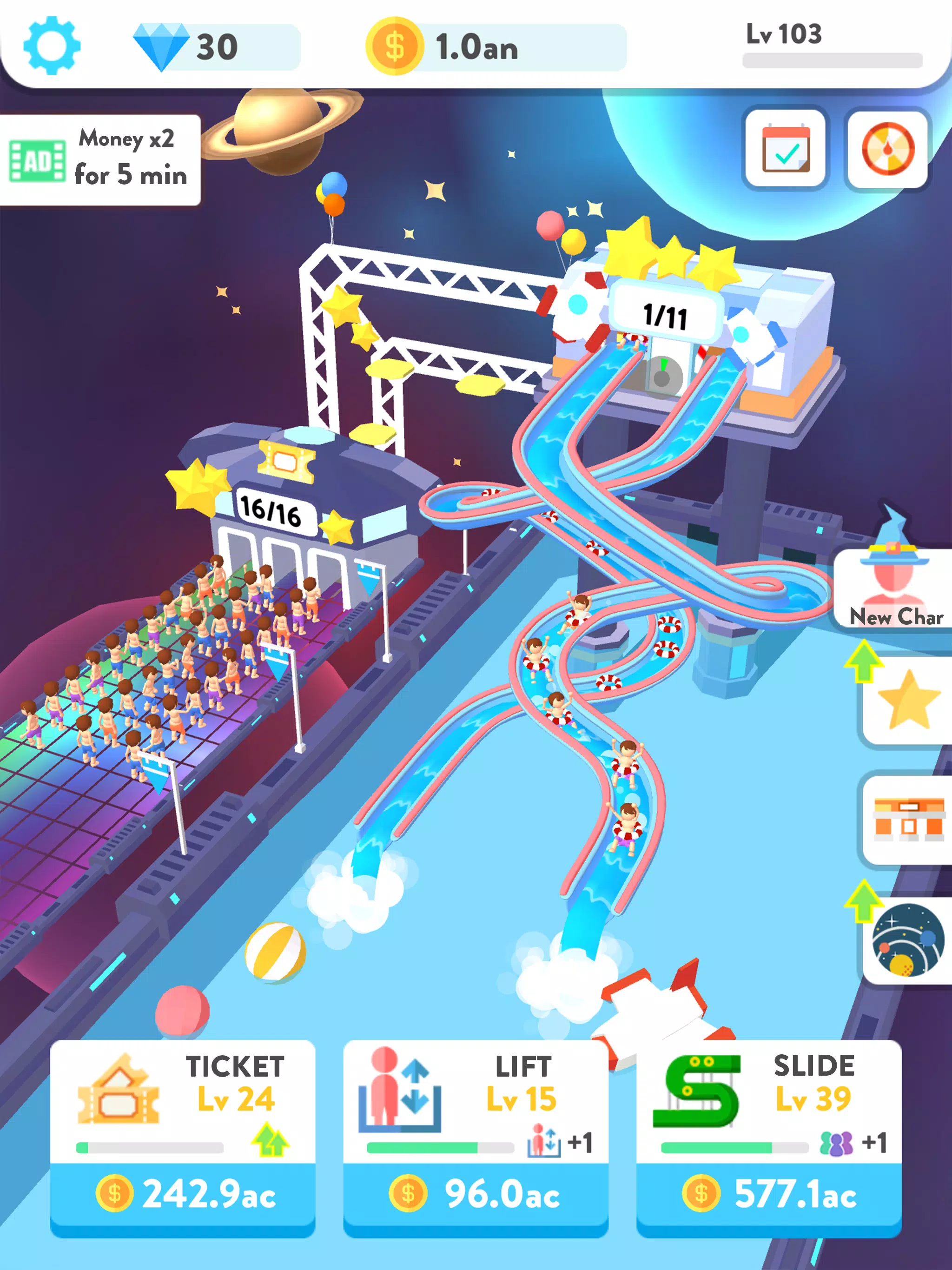 Idle Water Slide Screenshots
