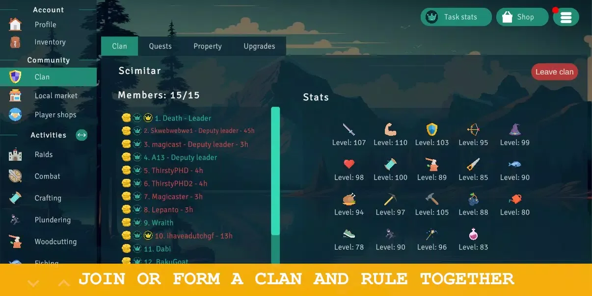Idle Clans スクリーンショット