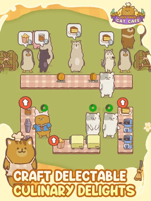 Idle Paws: Cat Cafe iPad  Screenshots