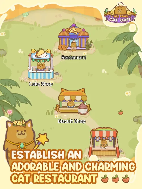 Idle Paws: Cat Cafe iPad  Screenshots
